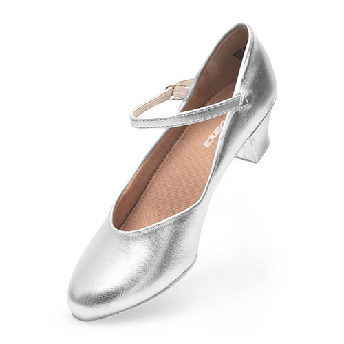 Damen Charakterschuhe Silber