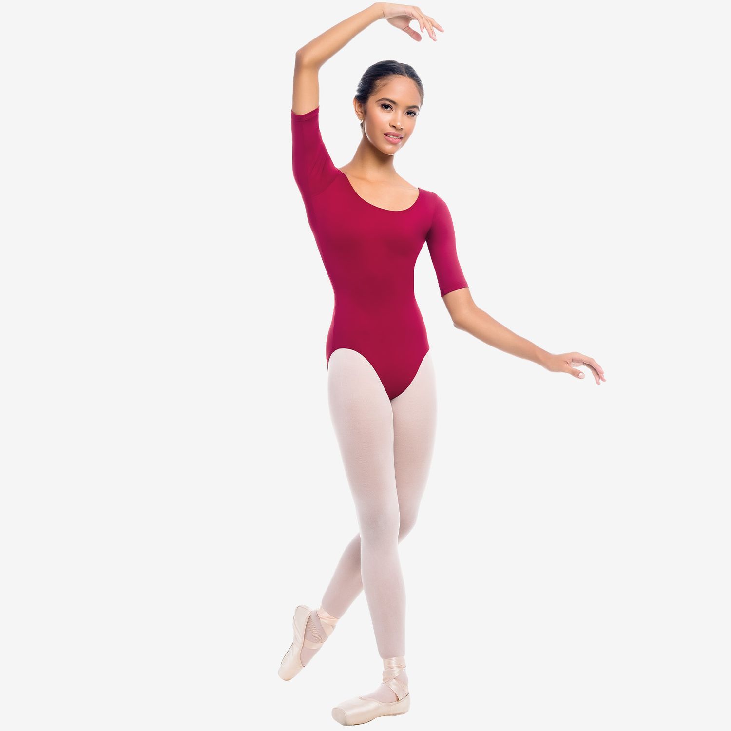 Ladies Ballet Leotard SL27 Damen Ballett Trikot Burgundy
