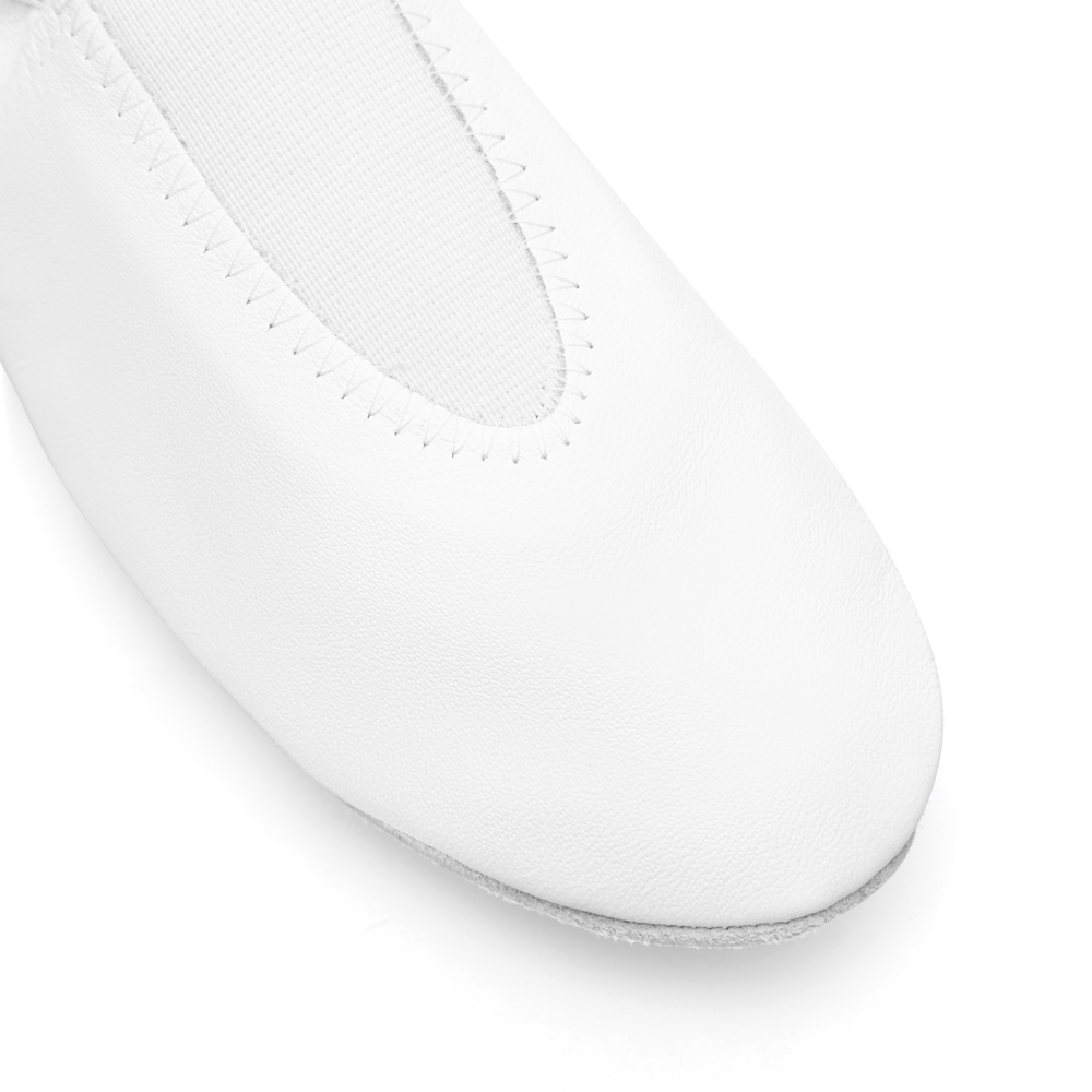 Gymnastik Schuhe aus Leder mit durchgehender Chromledersohle GY10