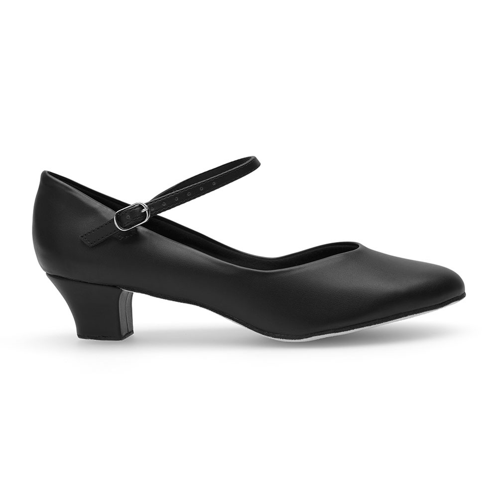 Damen Charakterschuhe mit Ristriemchen CH791 Damen Charakterschuhe Schwarz