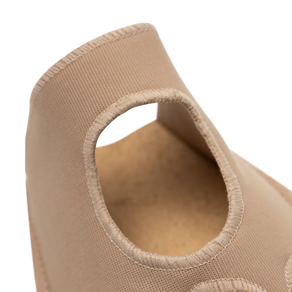 Halbsohle aus Stretch/Nylon mit Ledersohle 