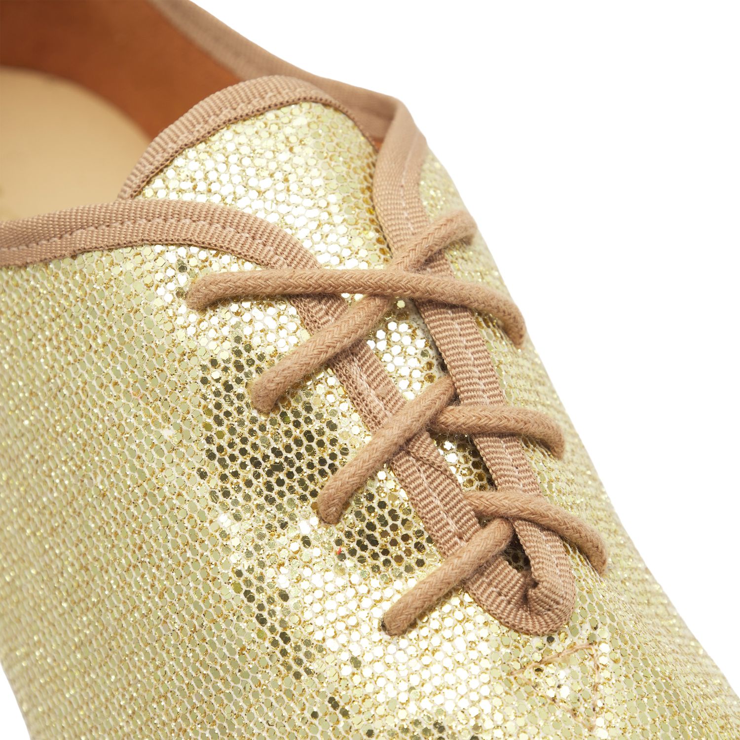  Jazzschuh mit Chromledersohle gold