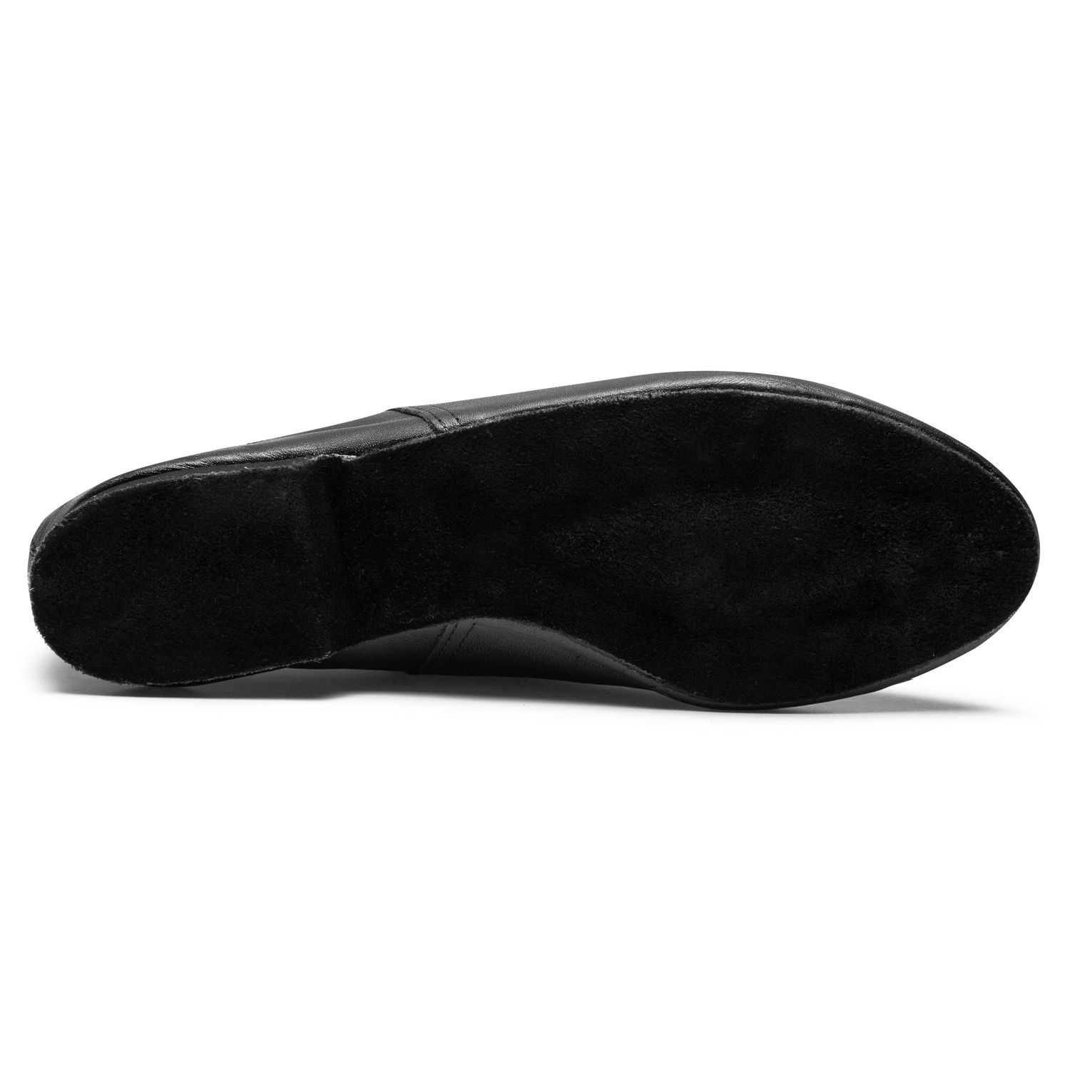 Jazzschuhe aus Leder mit durchgehender Chromledersohle schwarz