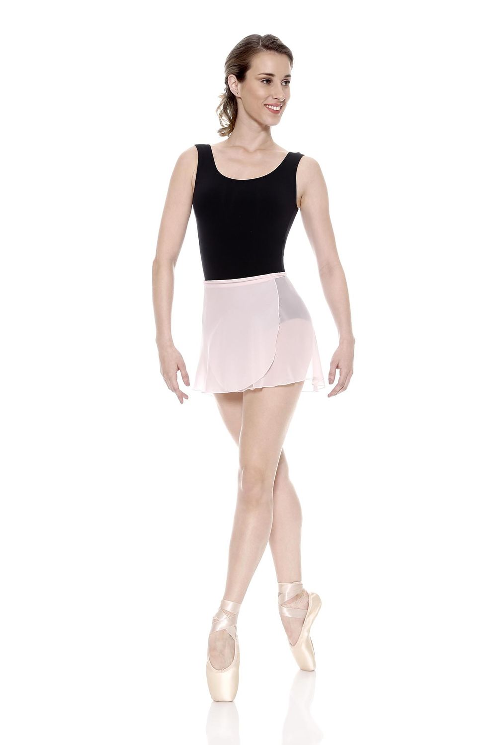 Damen Ballett Wickelröckchen Pink