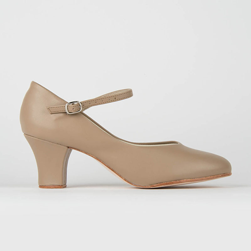 Damen Charakterschuhe Tan