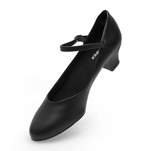 Charakterschuh So Danca CH791 Schwarz Ristriemchen aus Kunstleder
