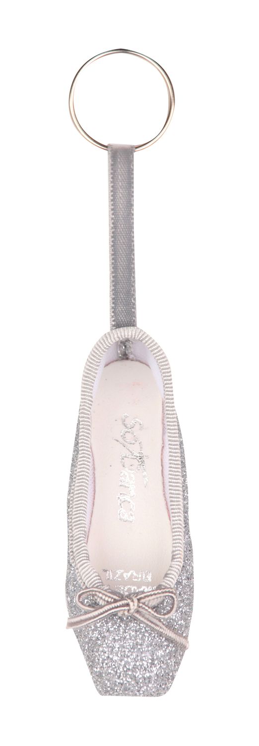 So Danca KCE01G mini lace shoe keychain glitter