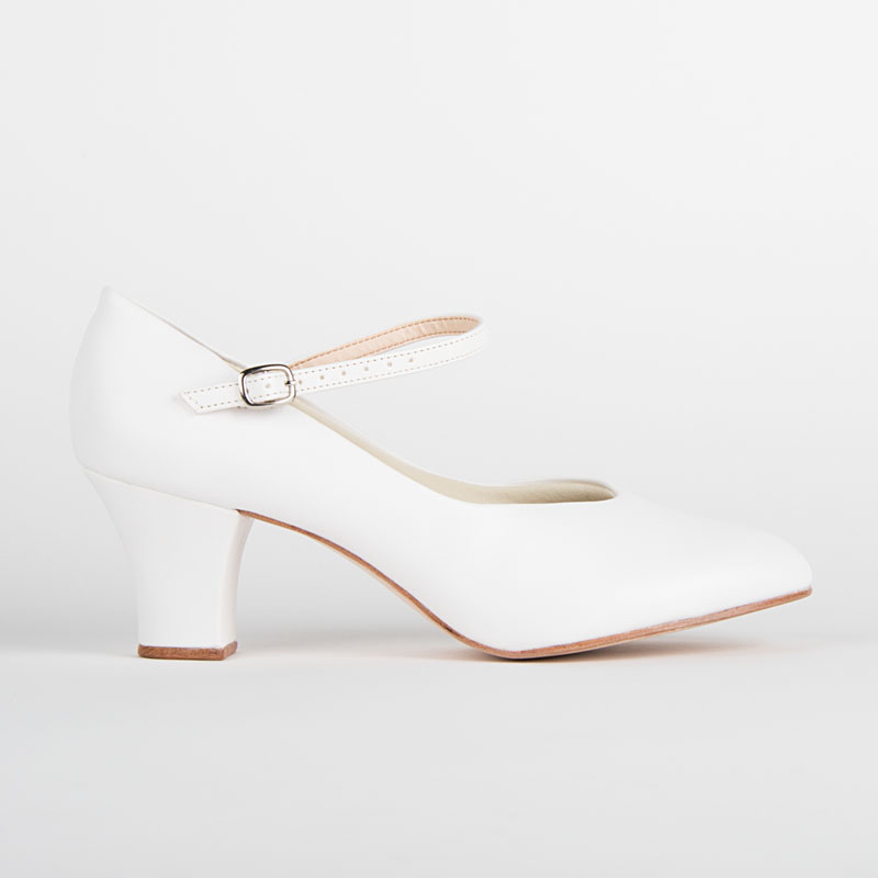 Damen Charakterschuhe Weiß