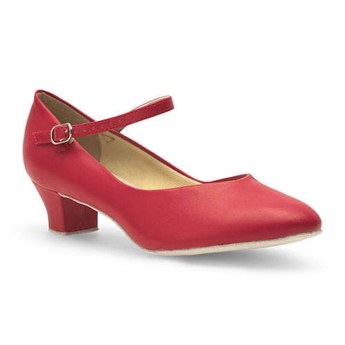 Damen Charakterschuhe mit Ristriemchen CH791 Damen Charakterschuhe Rot