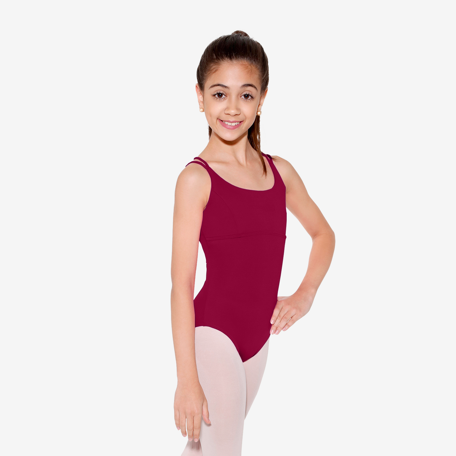 Mädchen Ballett Trikot SL19 Kinder Trikot burgundy