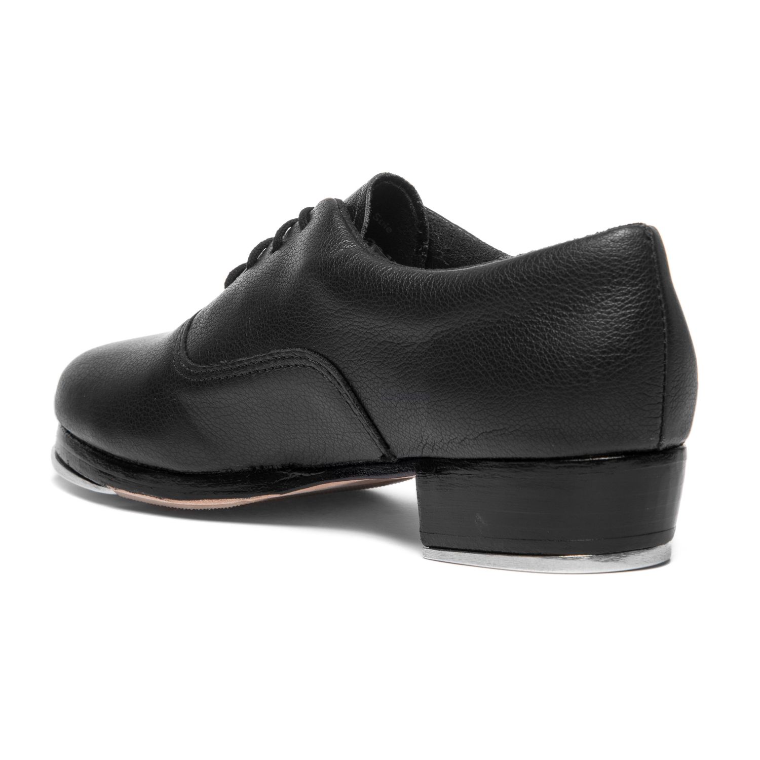 Steppschuhe mit Stepplatten und Holzabsatz Schwarz
