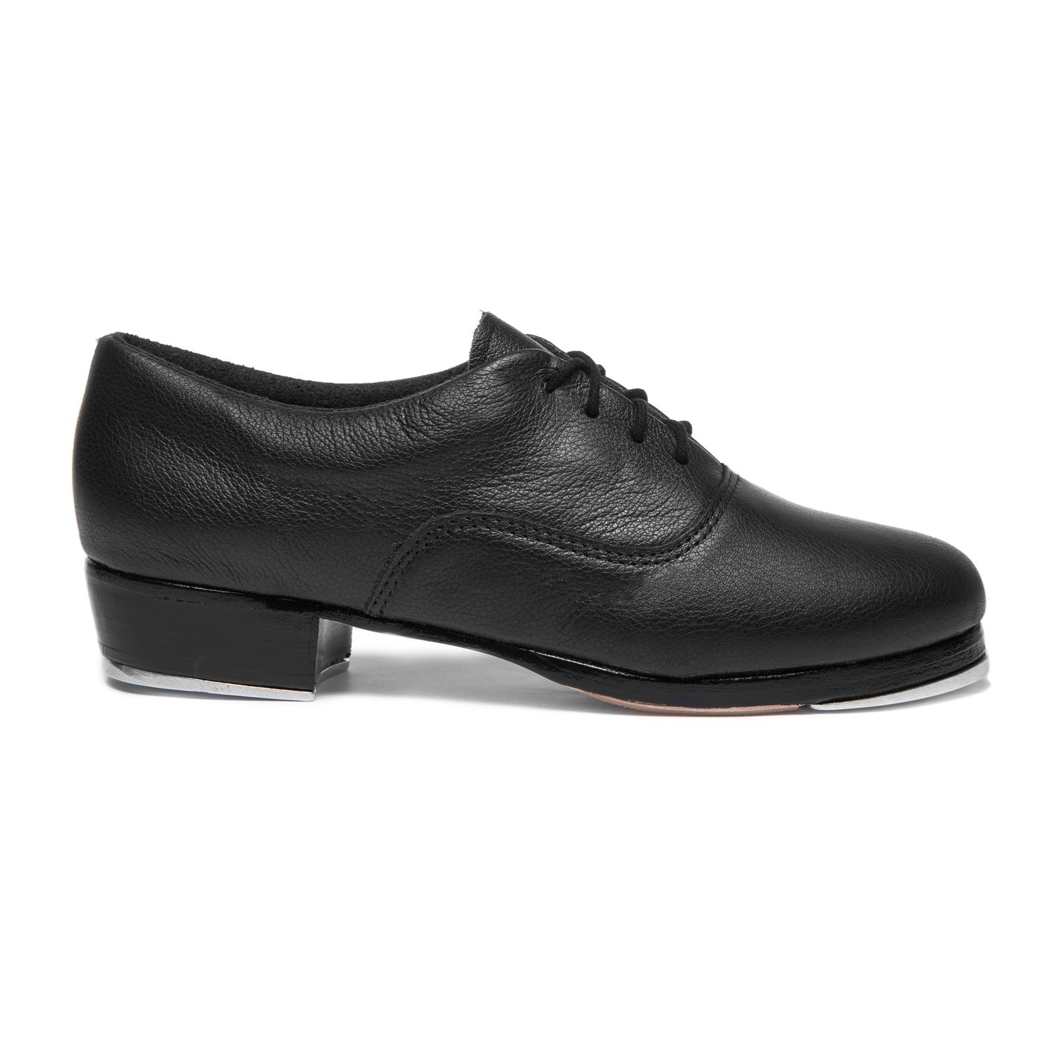 Steppschuhe mit Stepplatten und Holzabsatz Schwarz
