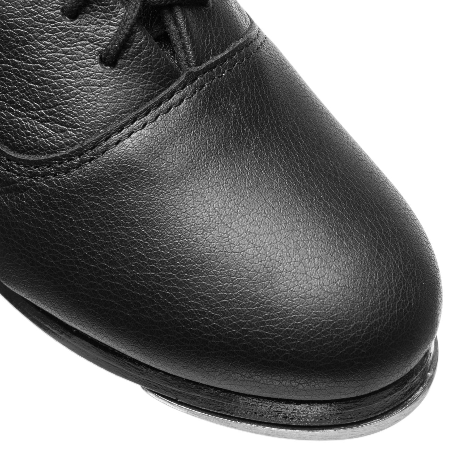 Steppschuhe mit Stepplatten und Holzabsatz Schwarz