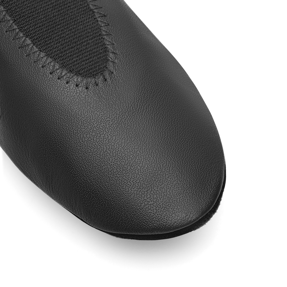 Gymnastik Schuhe aus Leder mit durchgehender Chromledersohle GY10