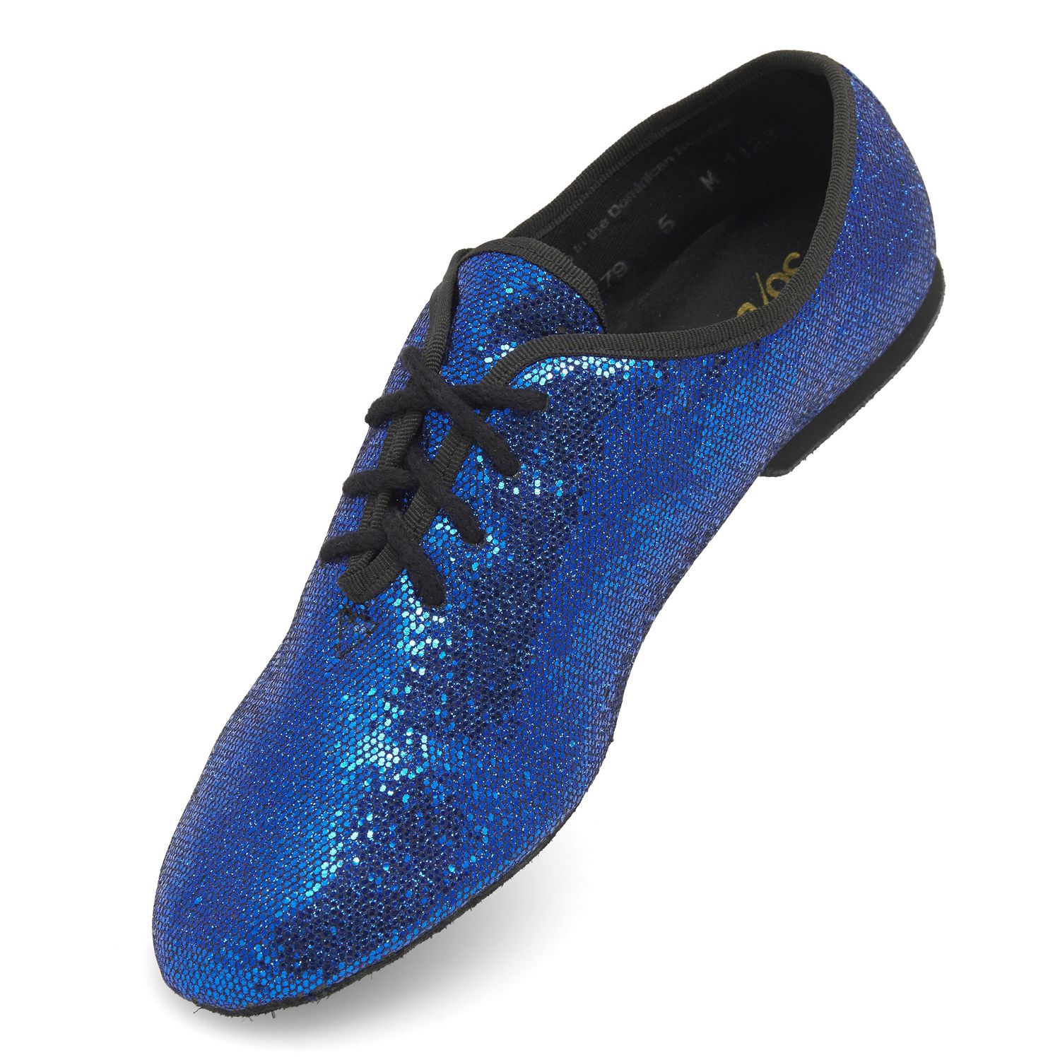  Jazzschuh mit Chromledersohle blau