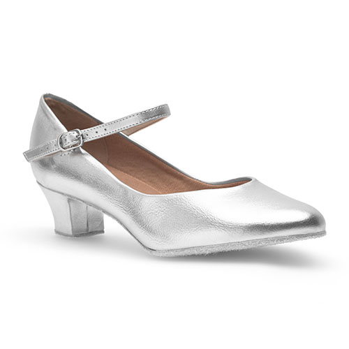Damen Charakterschuhe Silber