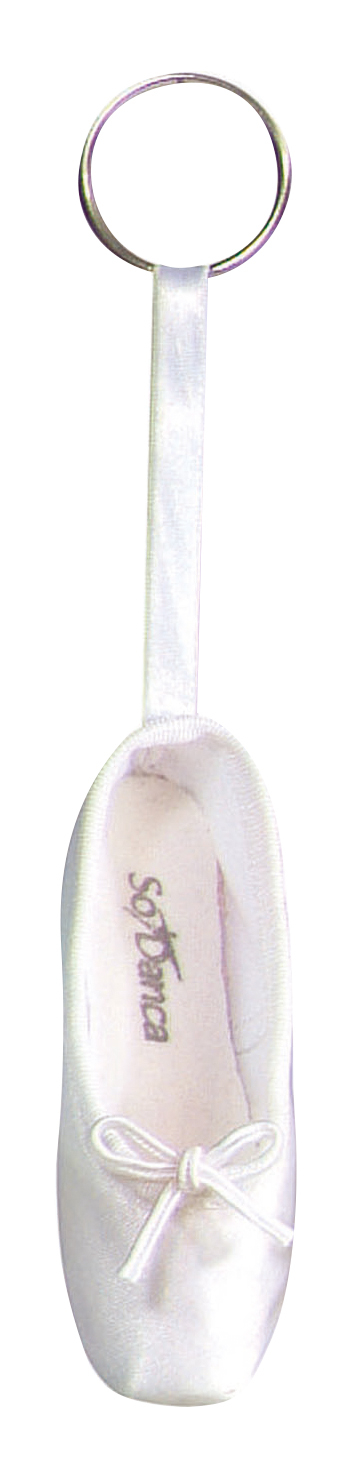 Mini-Spitzenschuh Schlüsselanhänger Weiß