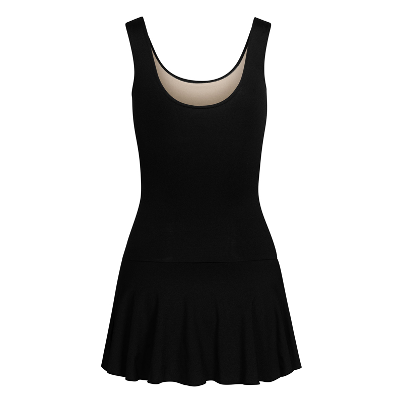 Damen Trikot mit Röckchen schwarz