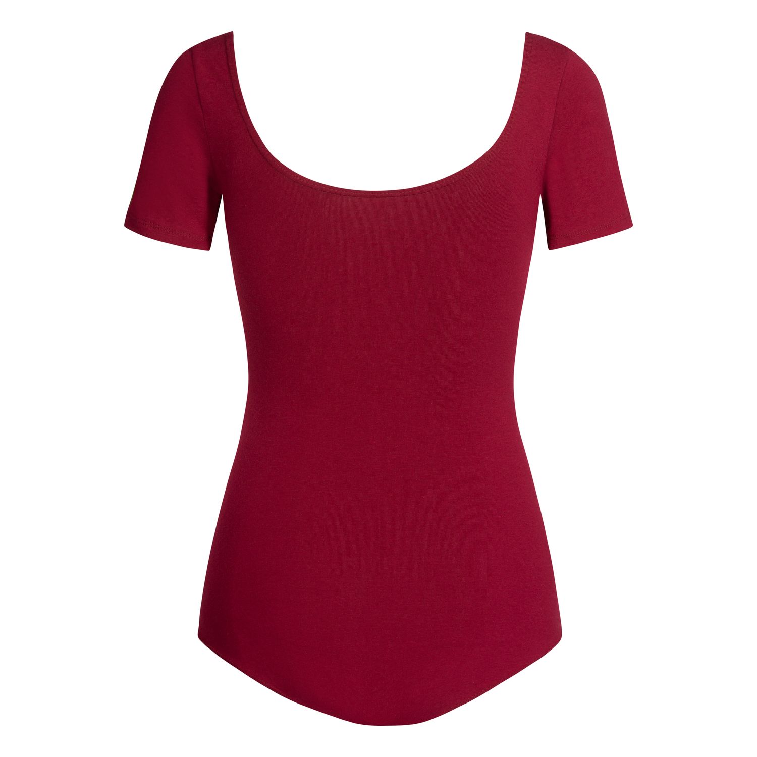 Ladies' Short-Sleeved Leotard RDE-8002 Damen Trikot Burgundy
