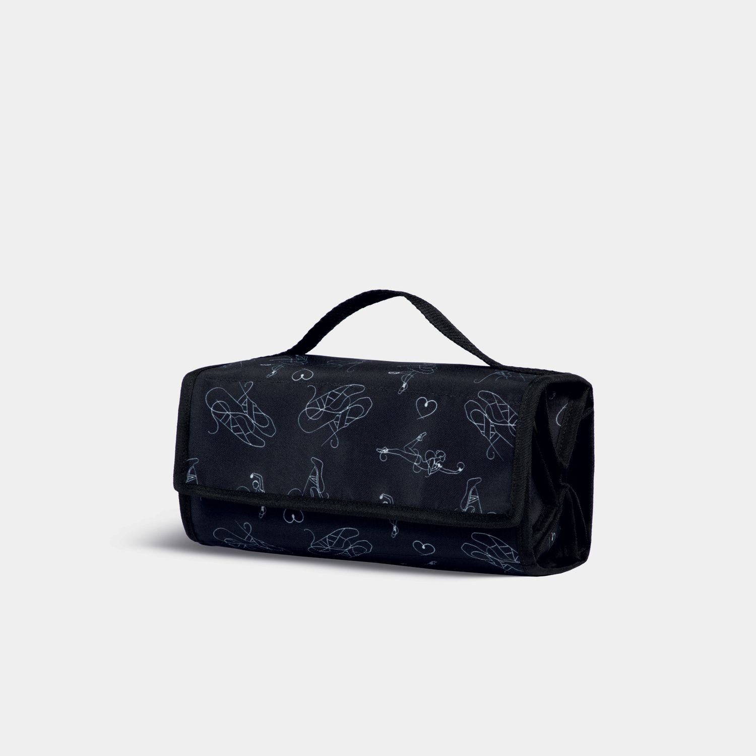 Organizer Tasche mit Klettverschluss Schwarz